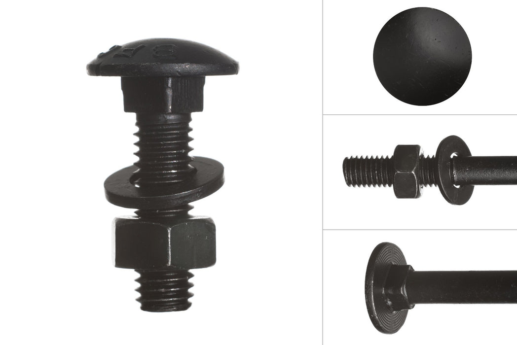 Slotbout M8x60 25st zwart verzinkt