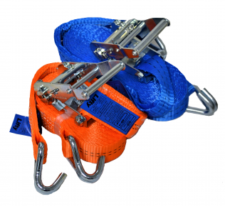 Spanband 35mm x 8m1 + ratel en haken (blauw)