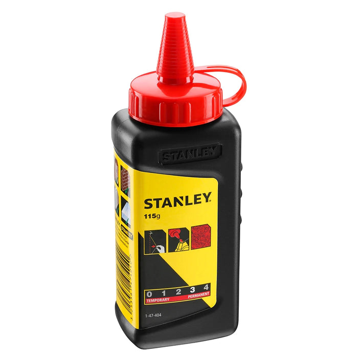 Slaglijnpoeder rood 115gr stanley