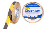 Anti-slip tape zwart/geel 25mmx18m OP=OP
