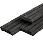 Vuren tripleprofiel zwart 22x140mm 400cm