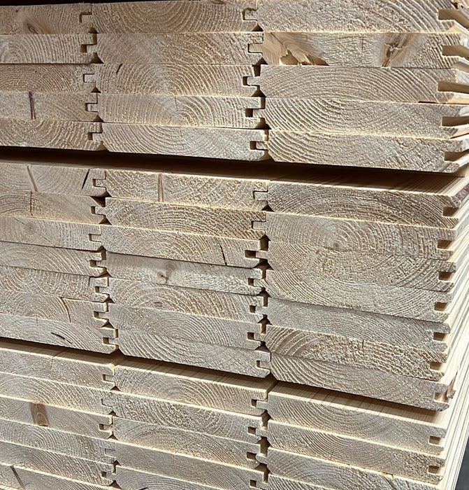 Vloerhout 22x145mm (netto) 360cm v-groef vuren