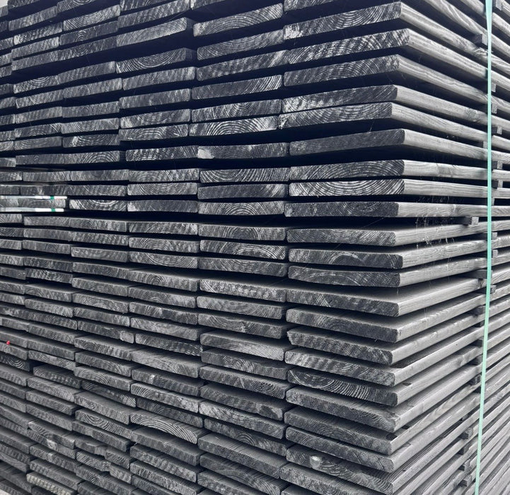 Tuinplank zwart 15x140mm 400cm geschaafd geimpregneerd