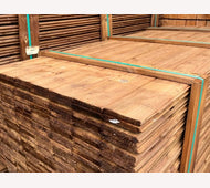Dakbeschot 18x145mm 300cm bruin geimpregneerd OP=OP