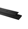 Vuren tripleprofiel zwart 22x140mm 400cm