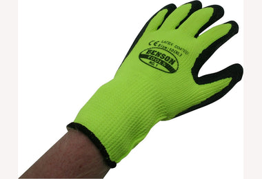 Werkhandschoenen Latex Grip Gebreide Neon maat 10 XL