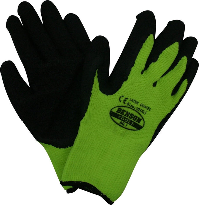 Werkhandschoenen Latex Grip Gebreide Neon maat 10 XL