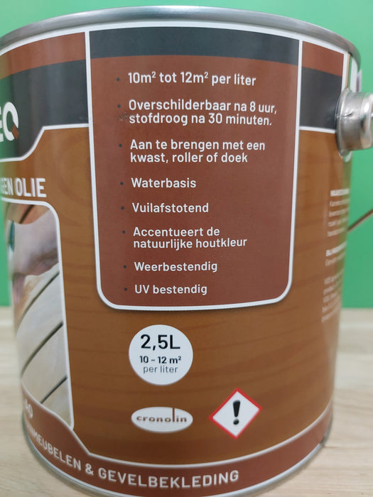 Wood Oil AQ 2,5 liter naturel/transparant