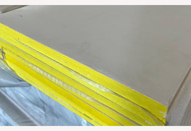 Yellow Cedar 18x285mm 585cm wit gegrond boeideel
