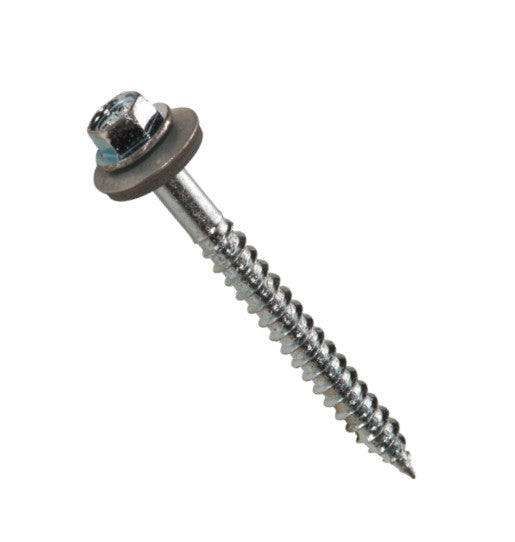 6.3x38mm RVS 25st montageschroef voor staal (+ ring EPDM)